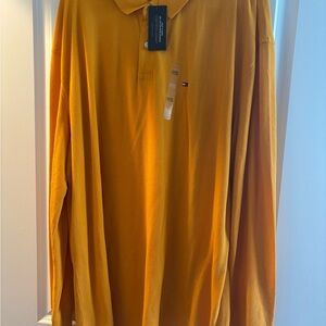 Tommy Hilfiger Yellow Polo Shirt Classic Design